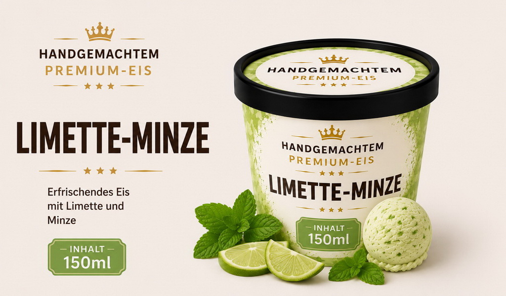 Premium-Manufaktureis Limette-Minze 150 ml